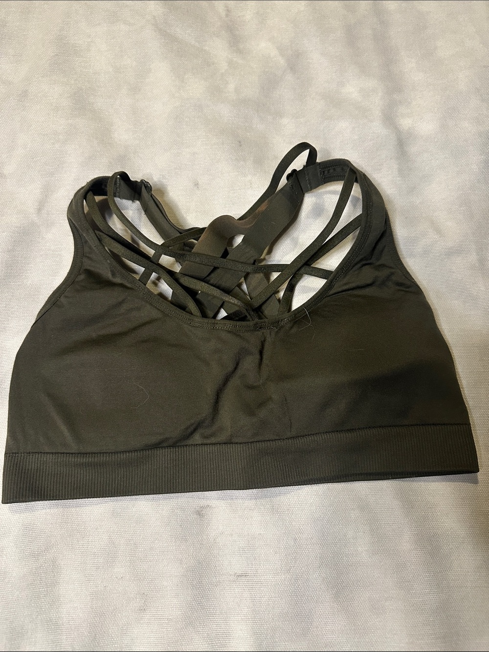 Victoria's Secret Black Strappy Back Sports Bra